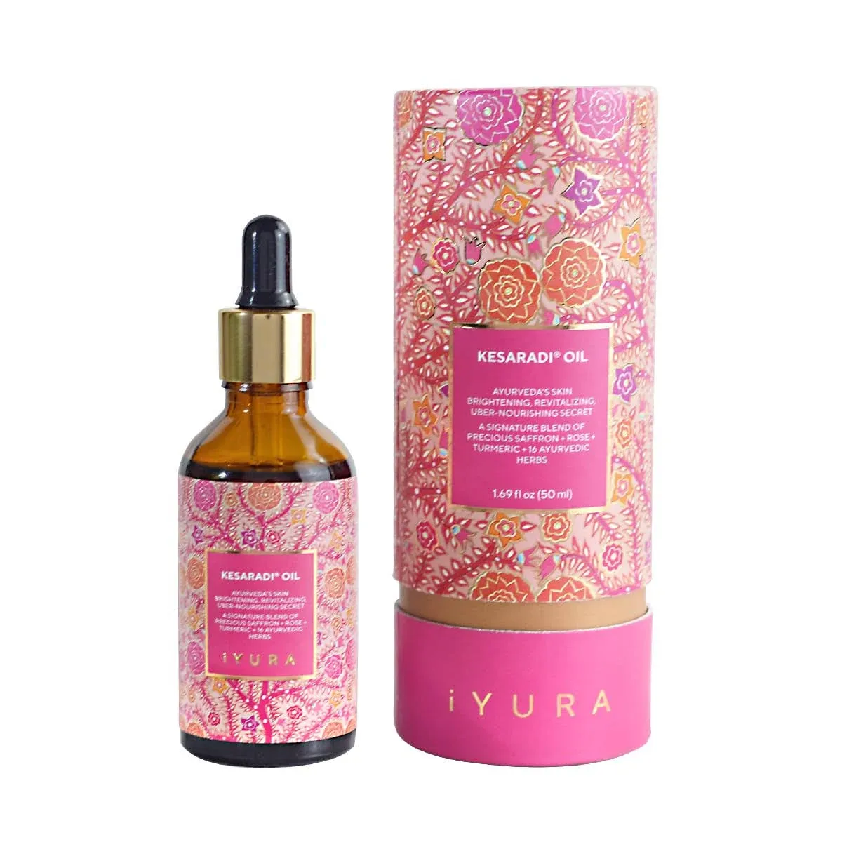 iYURA Kesaradi Face Oil - 5000-year-old Recipe with Exotic Saffron, Turmeric ...