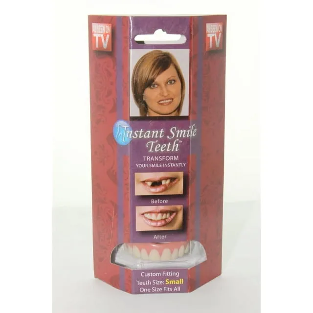 Instant Smile Teeth Small Deluxe Top Veneers Fake Cosmetic Dr Bailey's Fitting