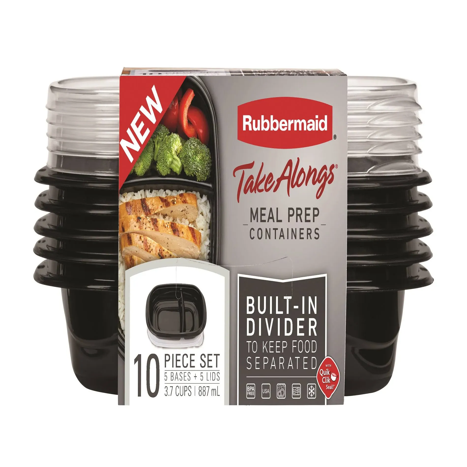 Rubbermaid TakeAlongs Meal Prep Food Storage Container