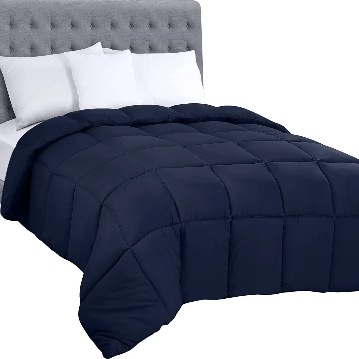 Utopia Bedding Comforter - All Season Comforters Queen Size - Plush Siliconized Fiberfill - White Bed Comforter - Box Stitched