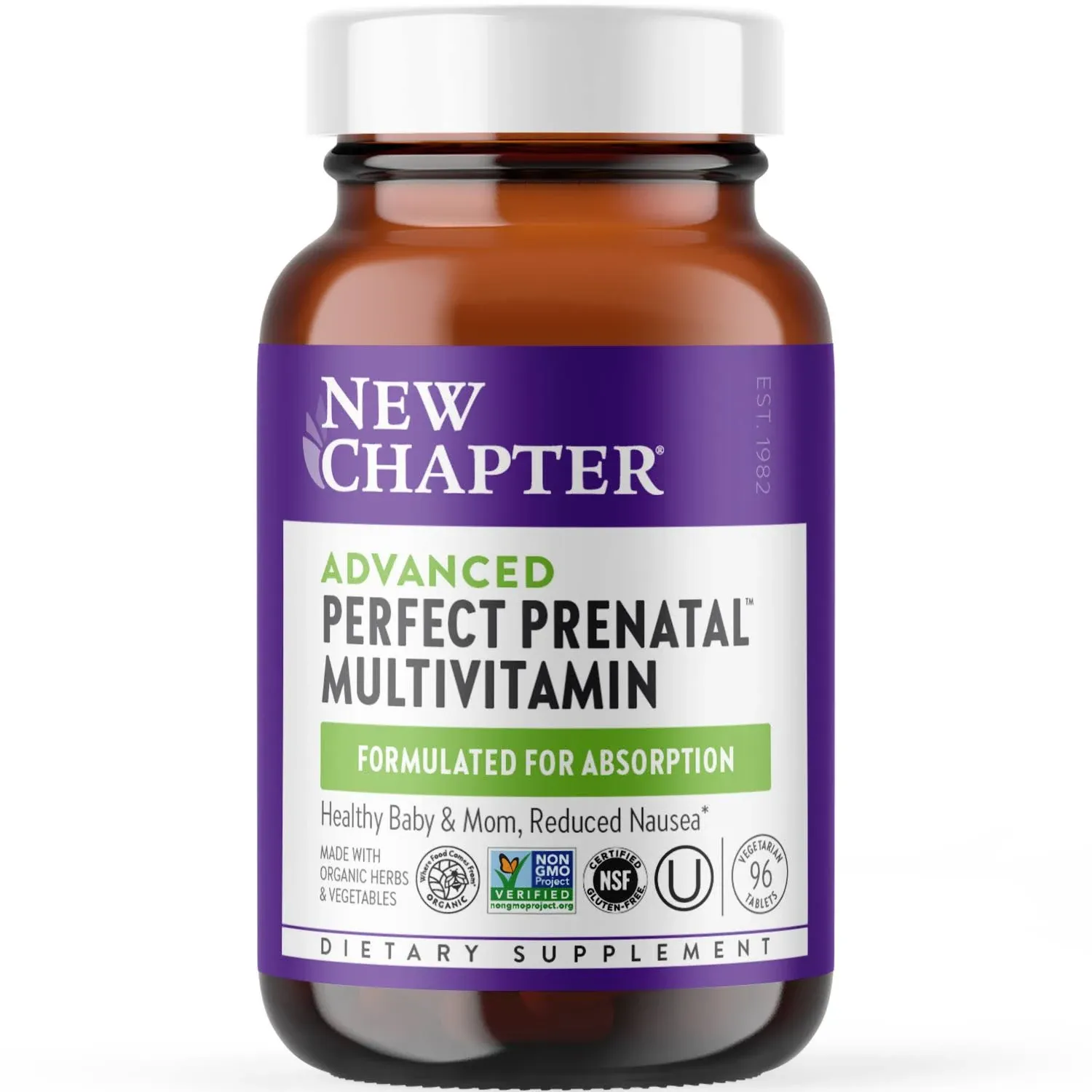 New Chapter Perfect Prenatal Vitamins - 96 tablets