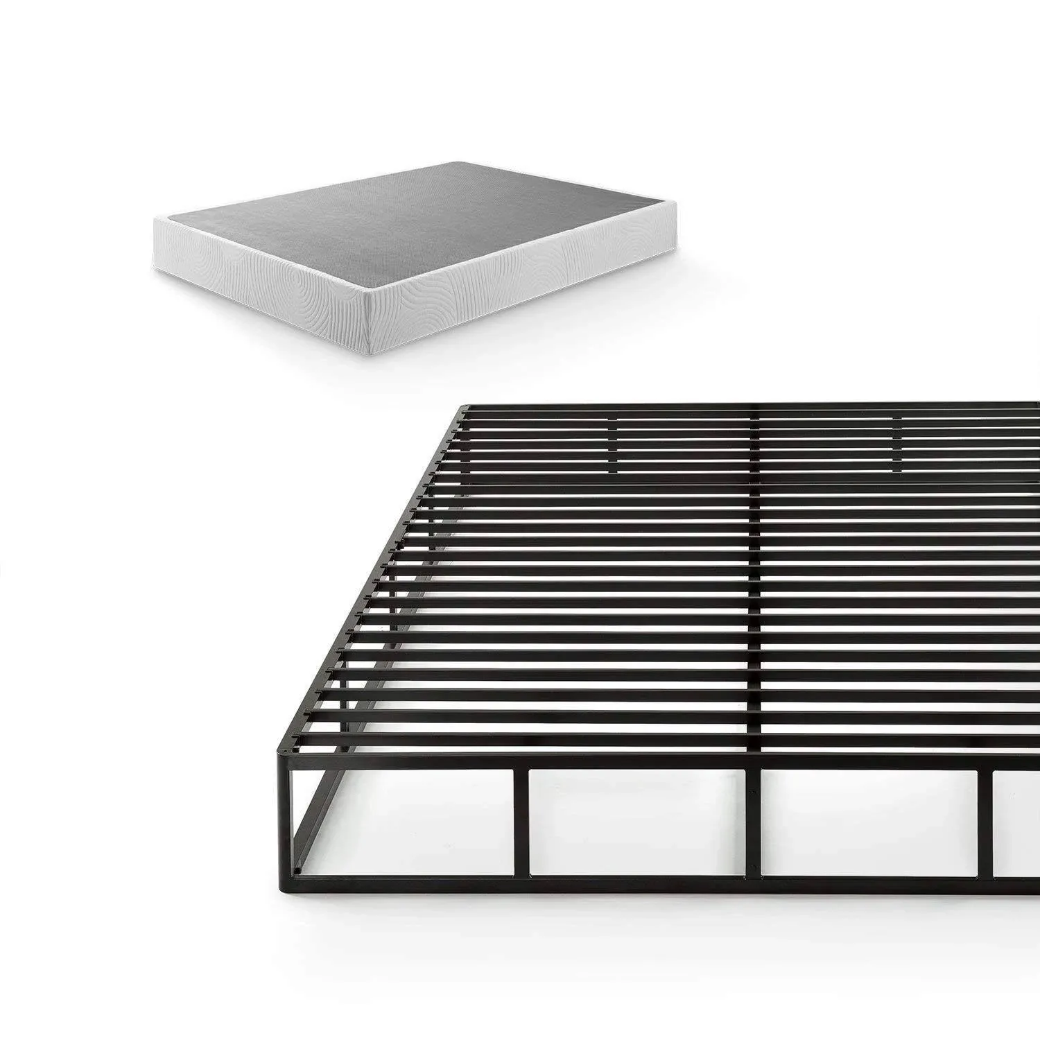 Zinus Quick Lock Metal Box Spring / 9 inch Mattress Foundation / Strong Metal ...