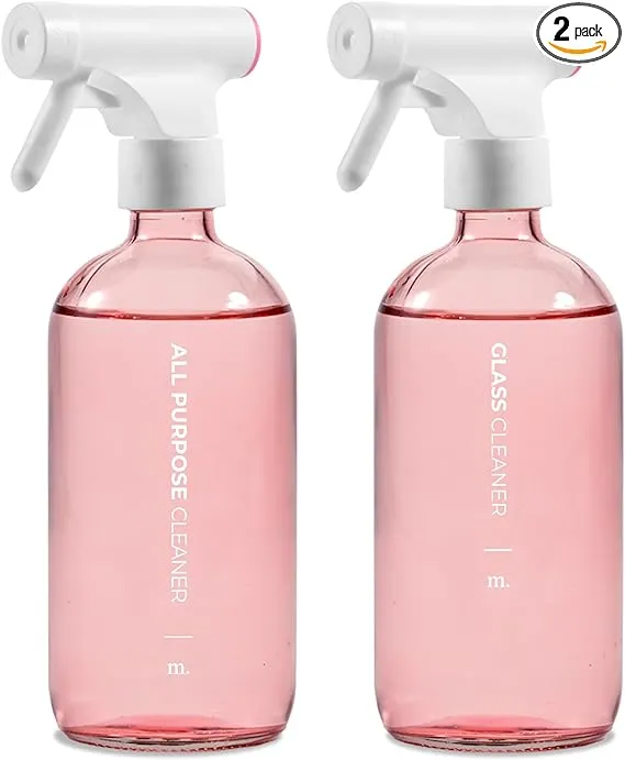 MaisoNovo Spray Bottle for Hair 16.9 fl oz Pink x 2