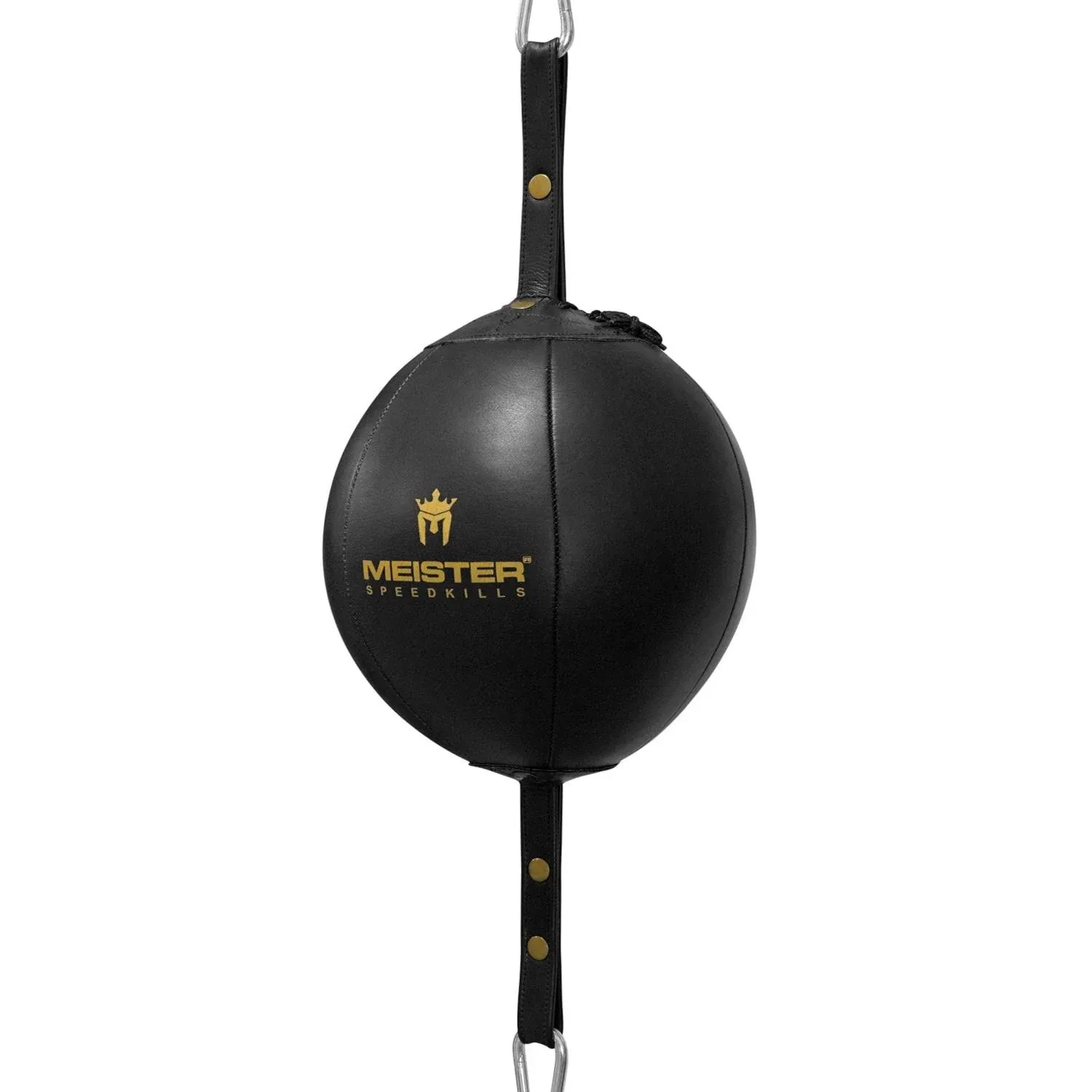 Meister SpeedKills Double-End Leather Speed Bag w/Bungees & Lightweight Latex Bladder