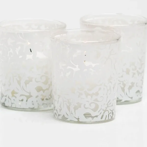 Richland Lace Design Votive Candle Holder Set of 12