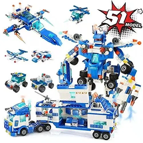 Stem Building Toys Robot Construction Toys for Kids Compatible with All Major ...