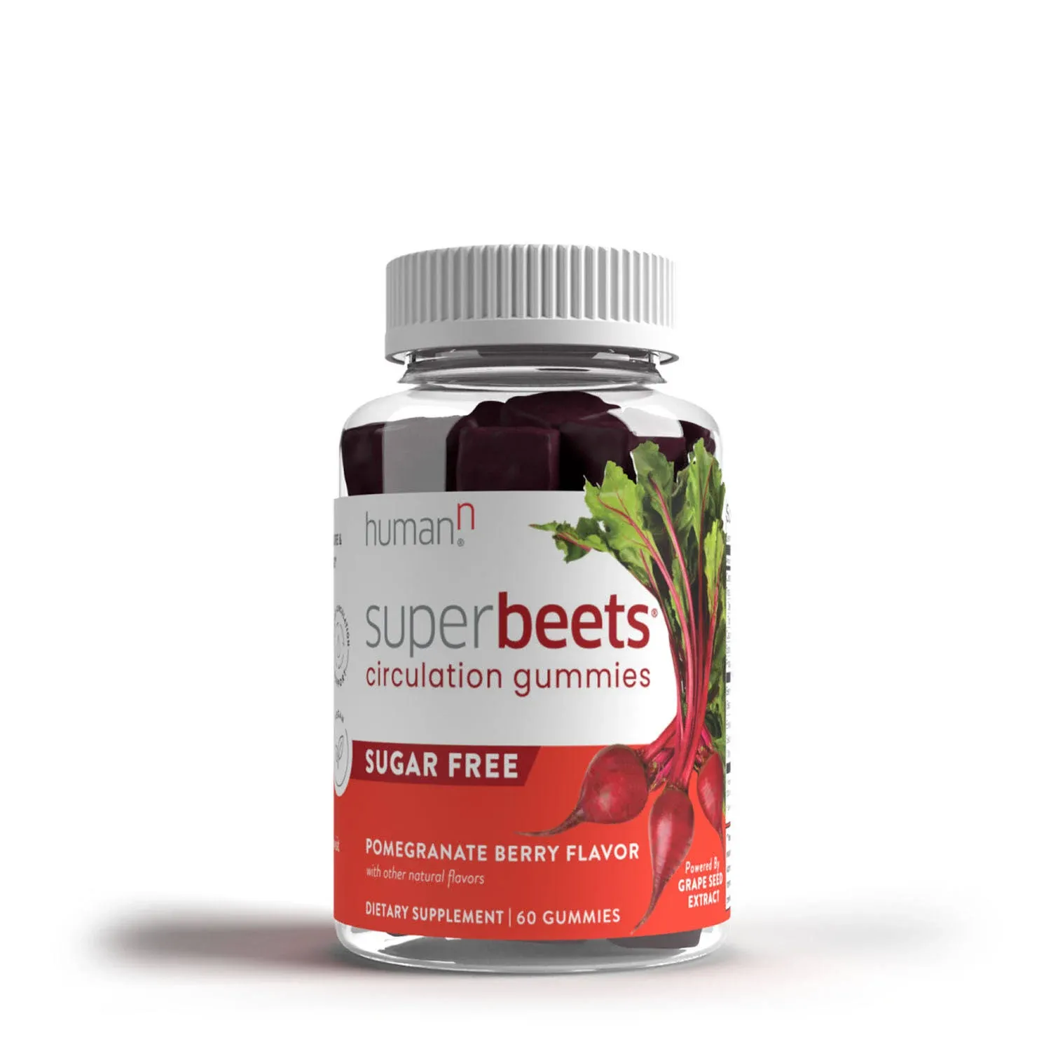 Human N SuperBeets Circulation Gummies - Pomegranate Berry