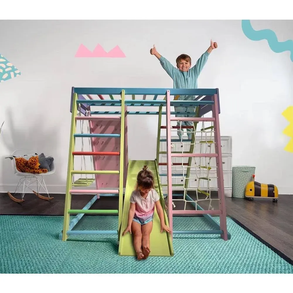 Indoor Wooden Playground | Magnolia Playset From Avenlur