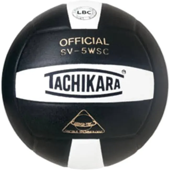 Tachikara SV5WSC Sensi-Tec Composite Volleyball - Black, White