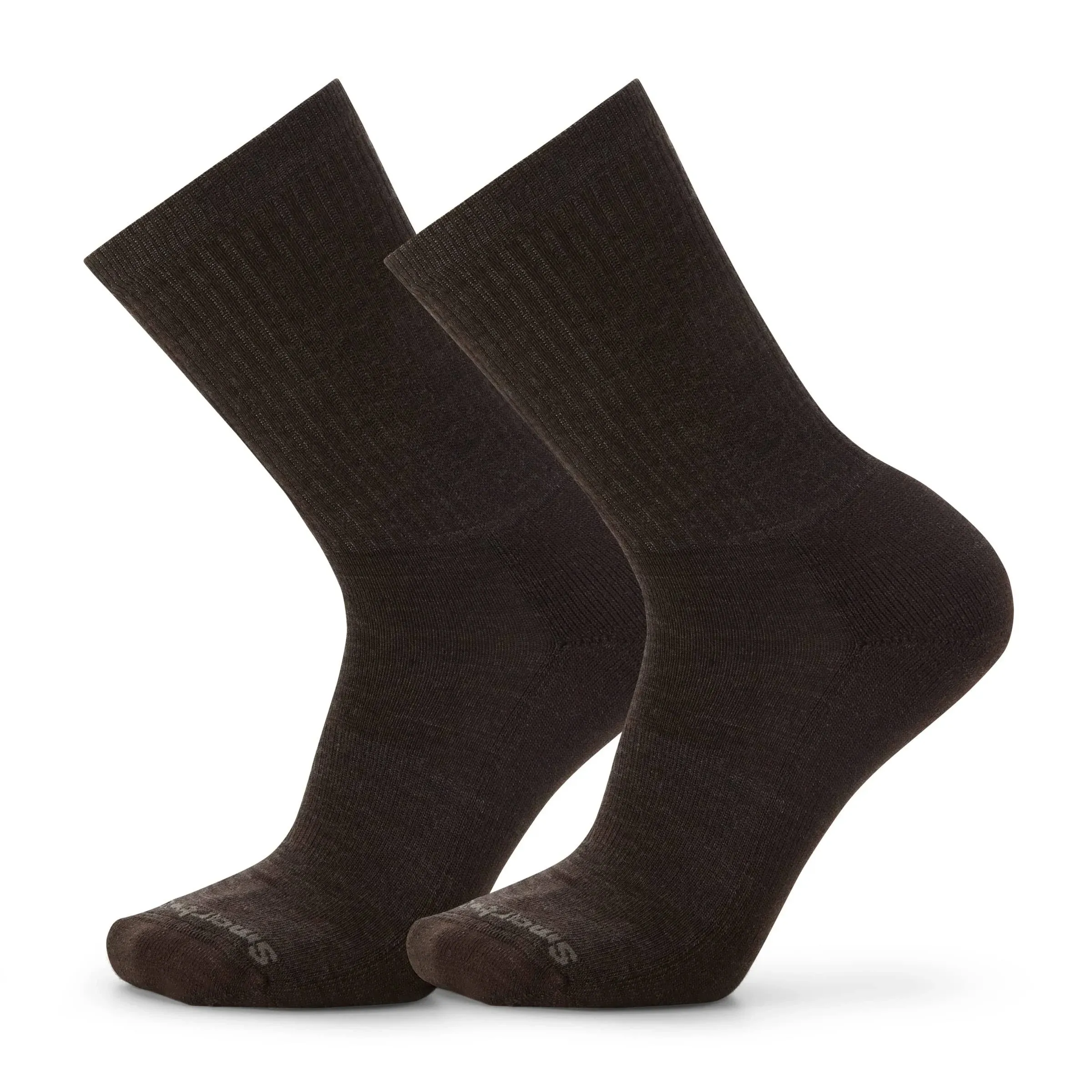 Smartwool Everyday Solid Rib Crew Socks - Medium Gray