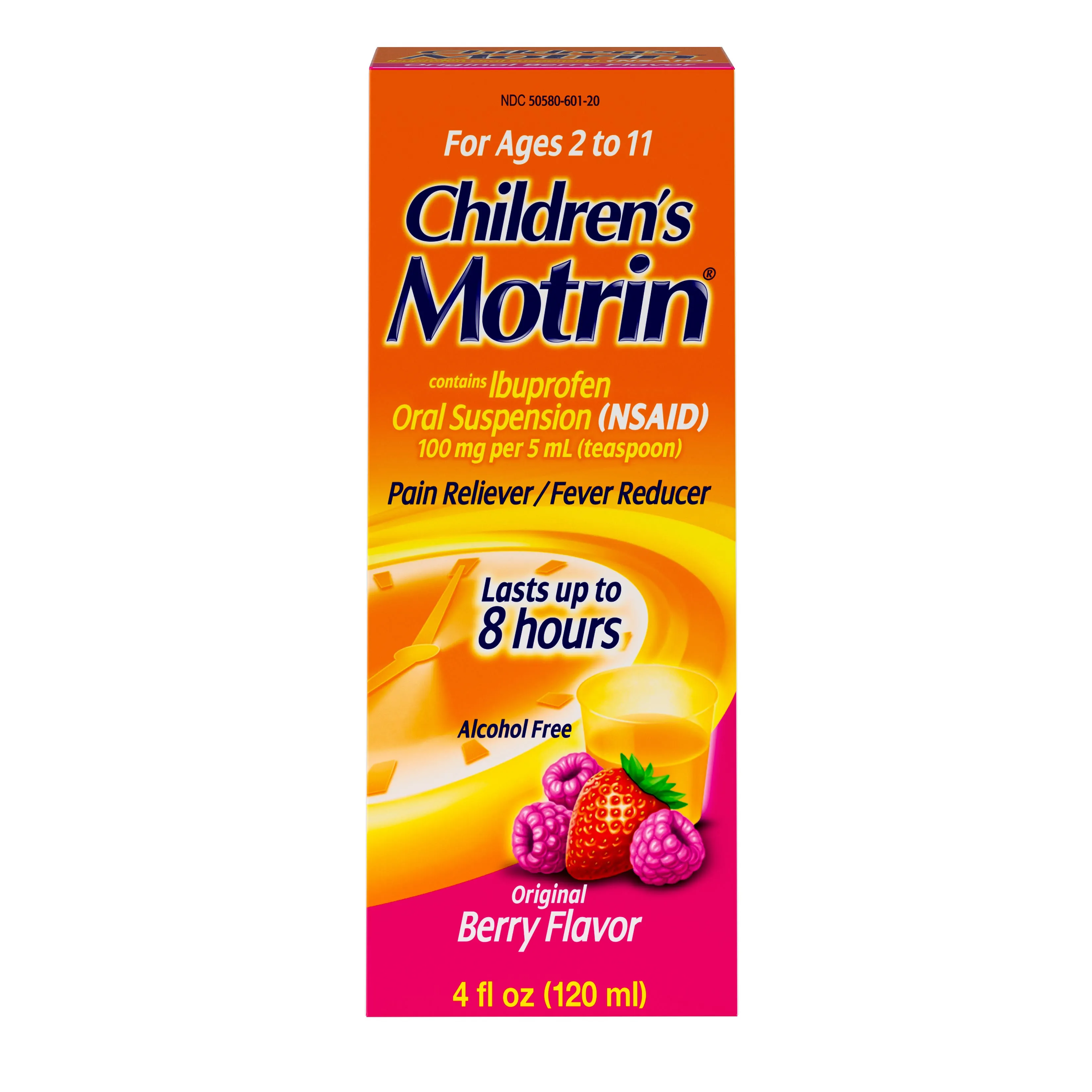 Motrin Children's 4 Oz. Ibuprofen Pain Reliever And Fever Reducer In Berry Flavor