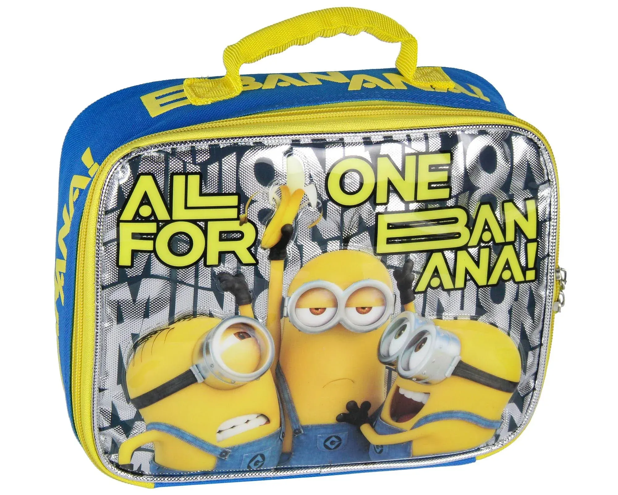 Despicable Me Minions Lunch Box One Banana Insulated Kids Lunch Bag Tote