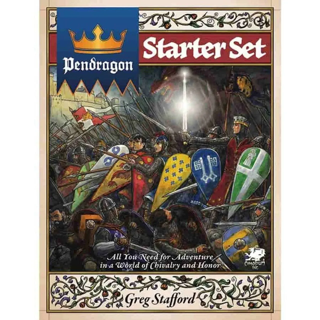 Pendragon Starter Set by David Larkins and Greg Stafford (2023, Trade Paperback)