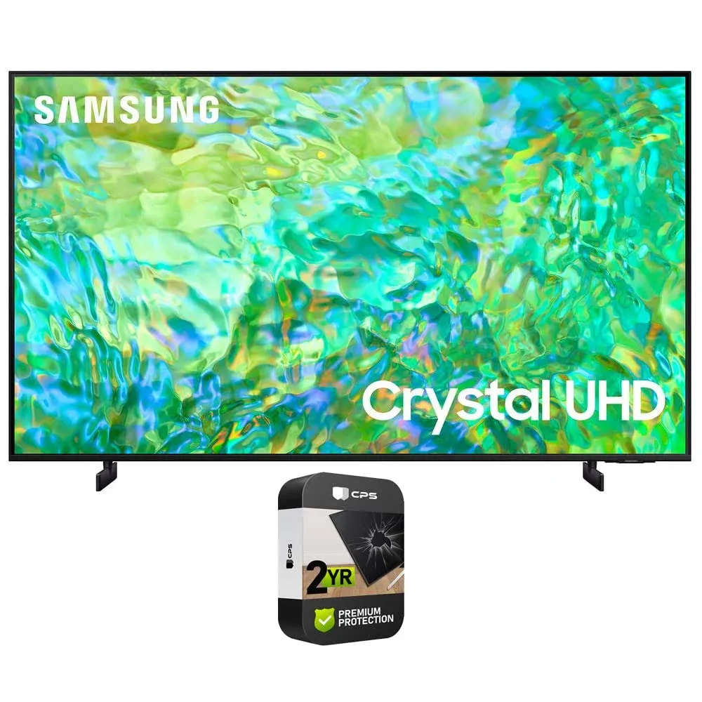 Samsung UN50CU8000 50-Inch Class Crystal UHD CU8000 Series PurColor, Ultra Slim, Solar Remote, Smart TV with Alexa Built-in (UN50CU8000FXZA, 2023 Model) Includes Free 2 Year Warranty