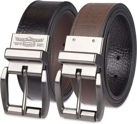 Levi's Men's Leather Reversible Casual Belt