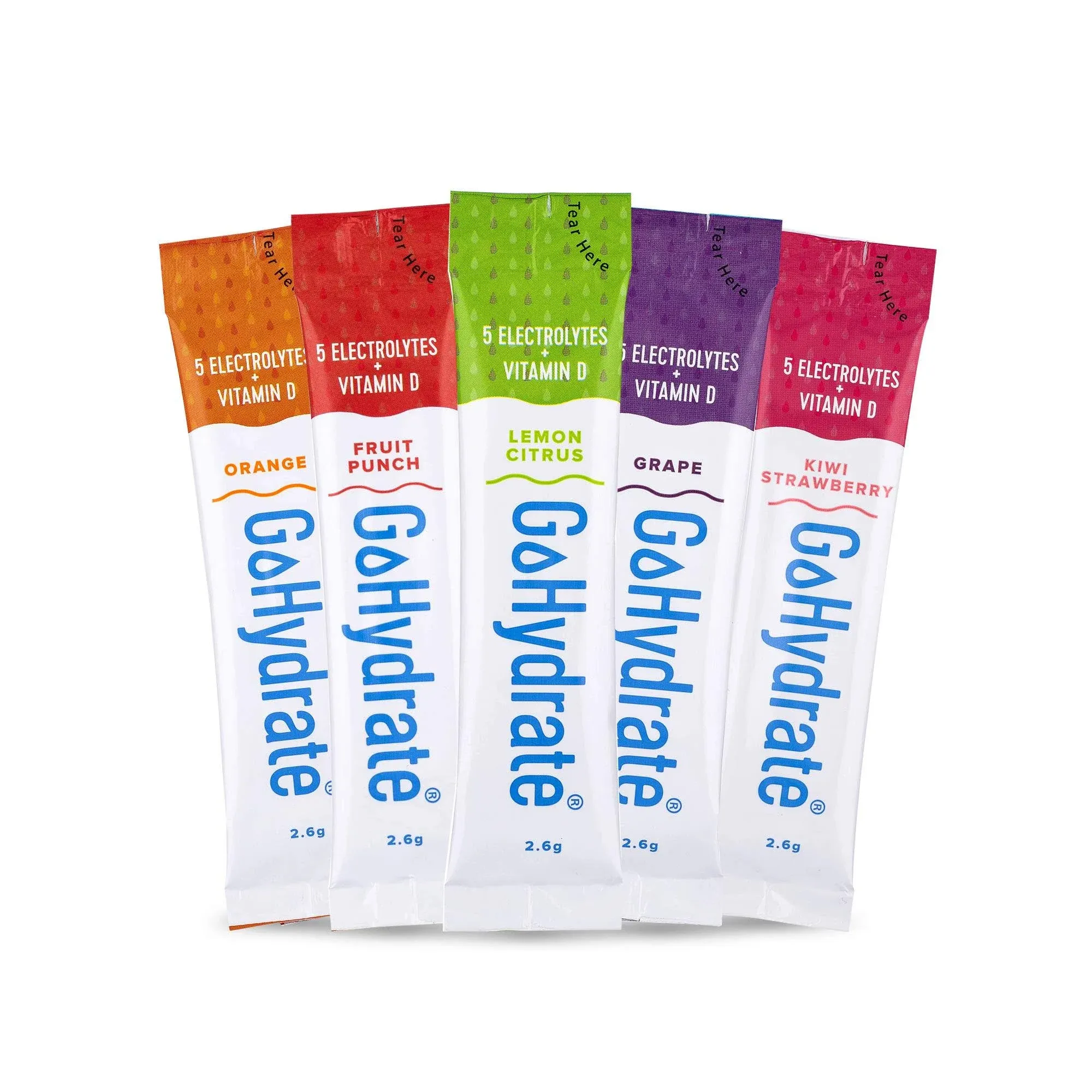 GoHydrate Electrolyte Drink Mix - A Naturally Flavored, Sugar Free, Hydration ...