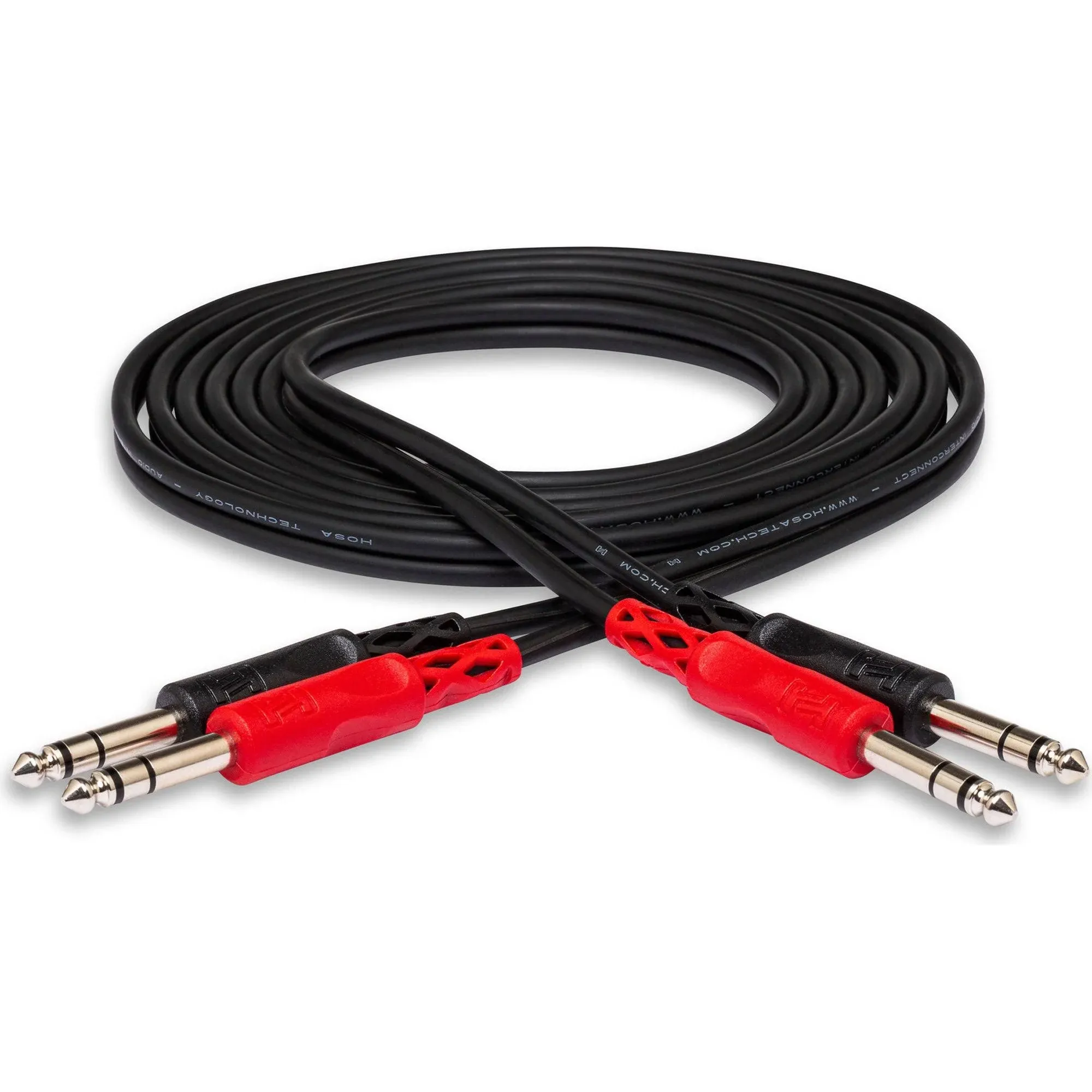 Hosa CSS-204 Stereo Interconnect Dual 1/4&#034; TRS Male Cable - 13.2 foot