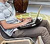 Honey-Can-Do TBL-02869 Portable Lap Desk with Handle, 23 by 16 by 2.5-Inch, Black