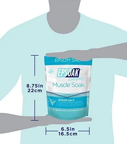 Epsoak Epsom Salt - Muscle Soak 6 lbs. (Qty 3 x 2 lb. Bags) 