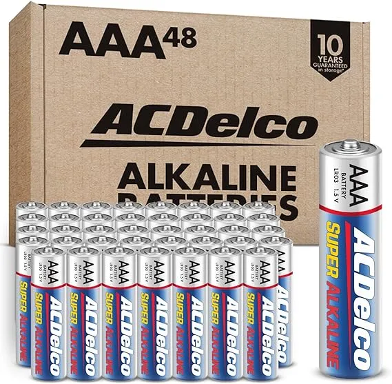 ACDelco Super Alkaline AAA Batteries, 48-Count