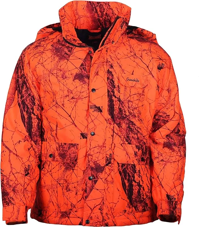 Gamehide Flatland Insulated Blaze Orange Deer Hunting Parka, Men's, Size: 2XL