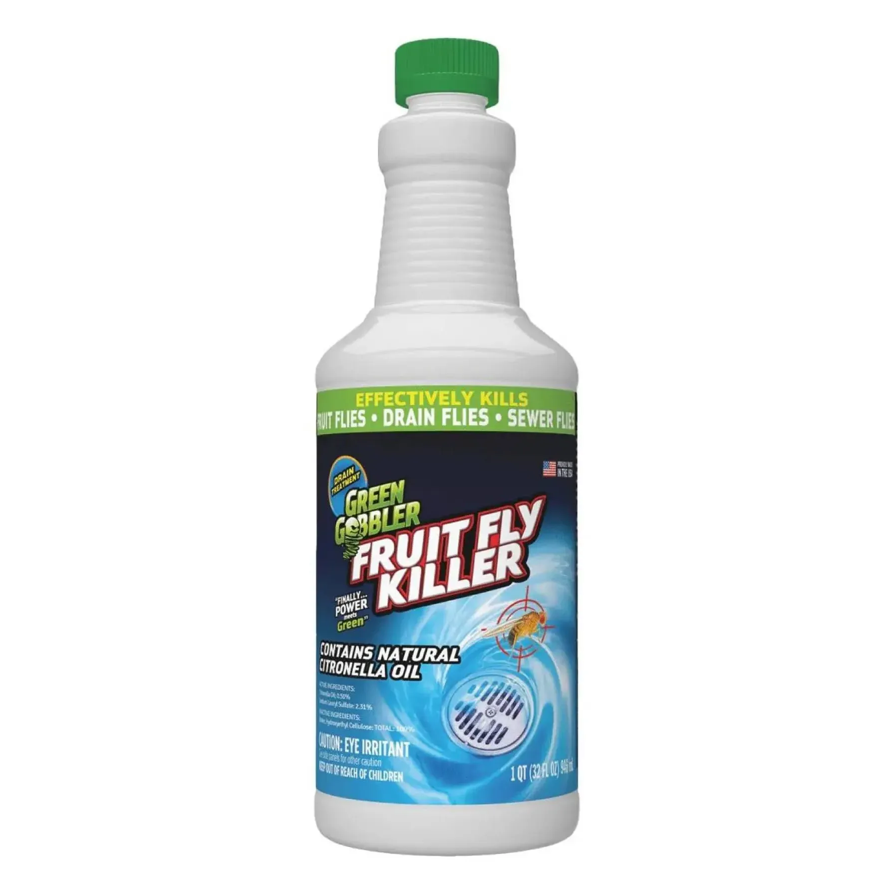 FRUIT FLY GOODBYE Gel Drain Treatment | Drain Fly Killer | Fruit Fly Killer | Drain Flies Treatment | Fruit Flies Treatment | Drain Fly & Fruit Fly Eliminator (32 oz)