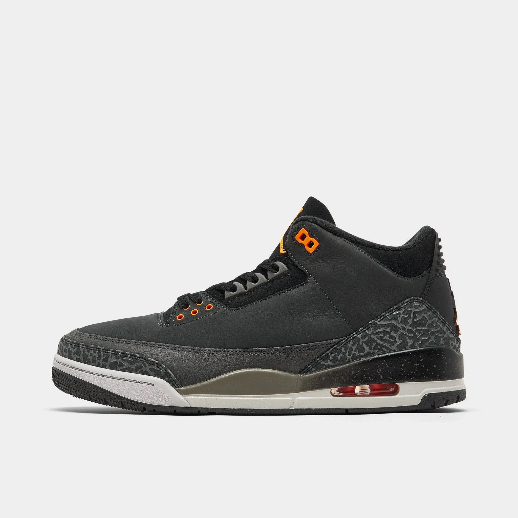 Air Jordan 3 Retro Fear Mens Lifestyle Shoes (Night Stadium/Total Orange)