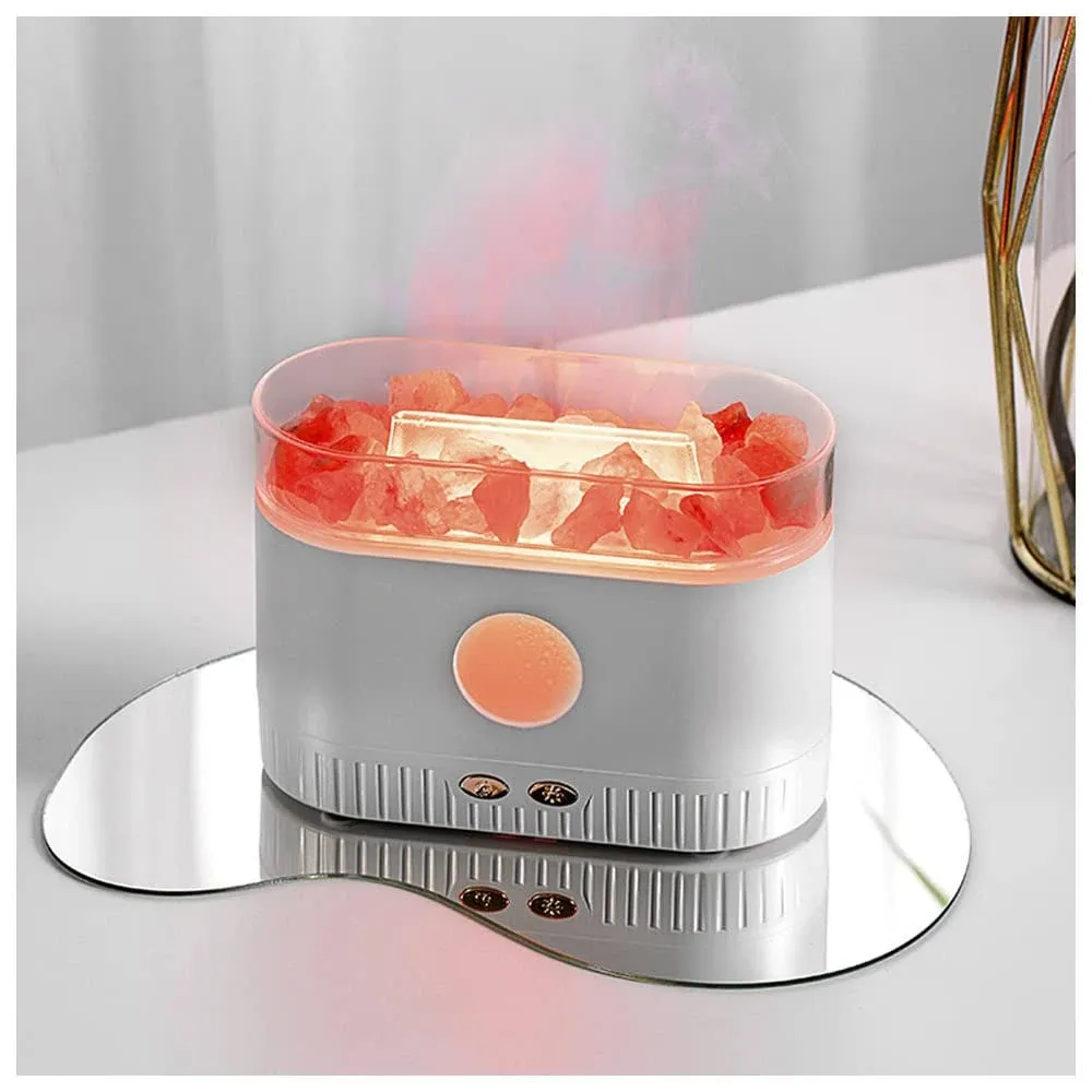 Salt Lamp Essential Oil Diffuser 7 Color Gradient LED Lights Ultrasonic ...