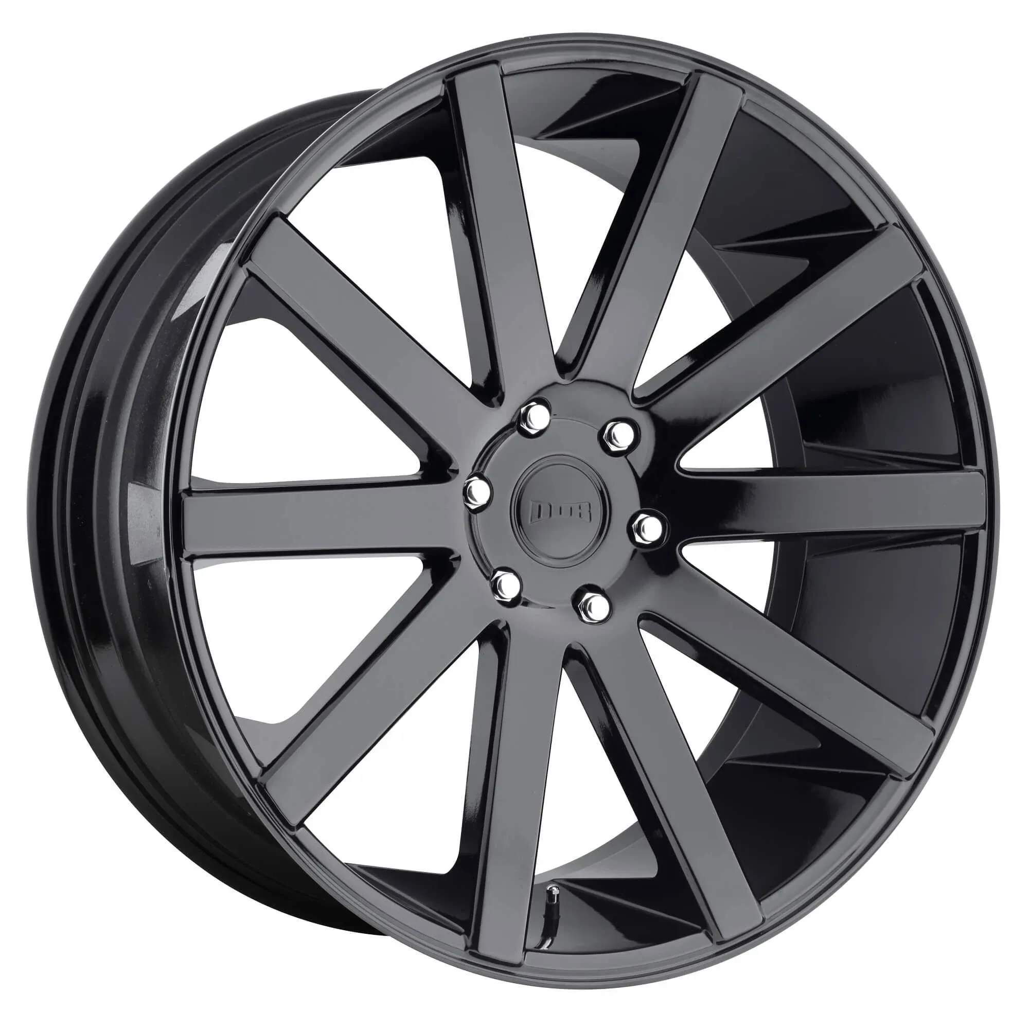 DUB® - S219 SHOT CALLA Gloss Black (22&quot; x 9.5&quot;, +20 Offset, 6x139.7 Bolt Pattern, 106.1mm Hub)