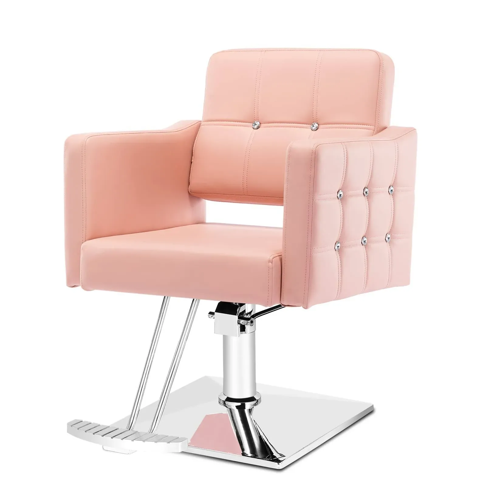 Paddie Hair Salon Chair, Height Adjustable Hydraulic Chair Beauty 360 Degrees ...