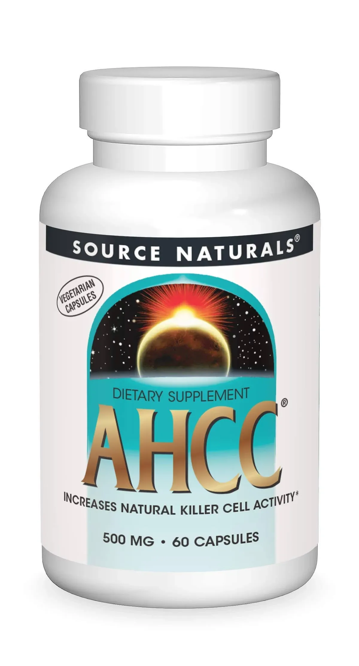 Source Naturals AHCC - 500 mg - 60 Vegetarian Capsules