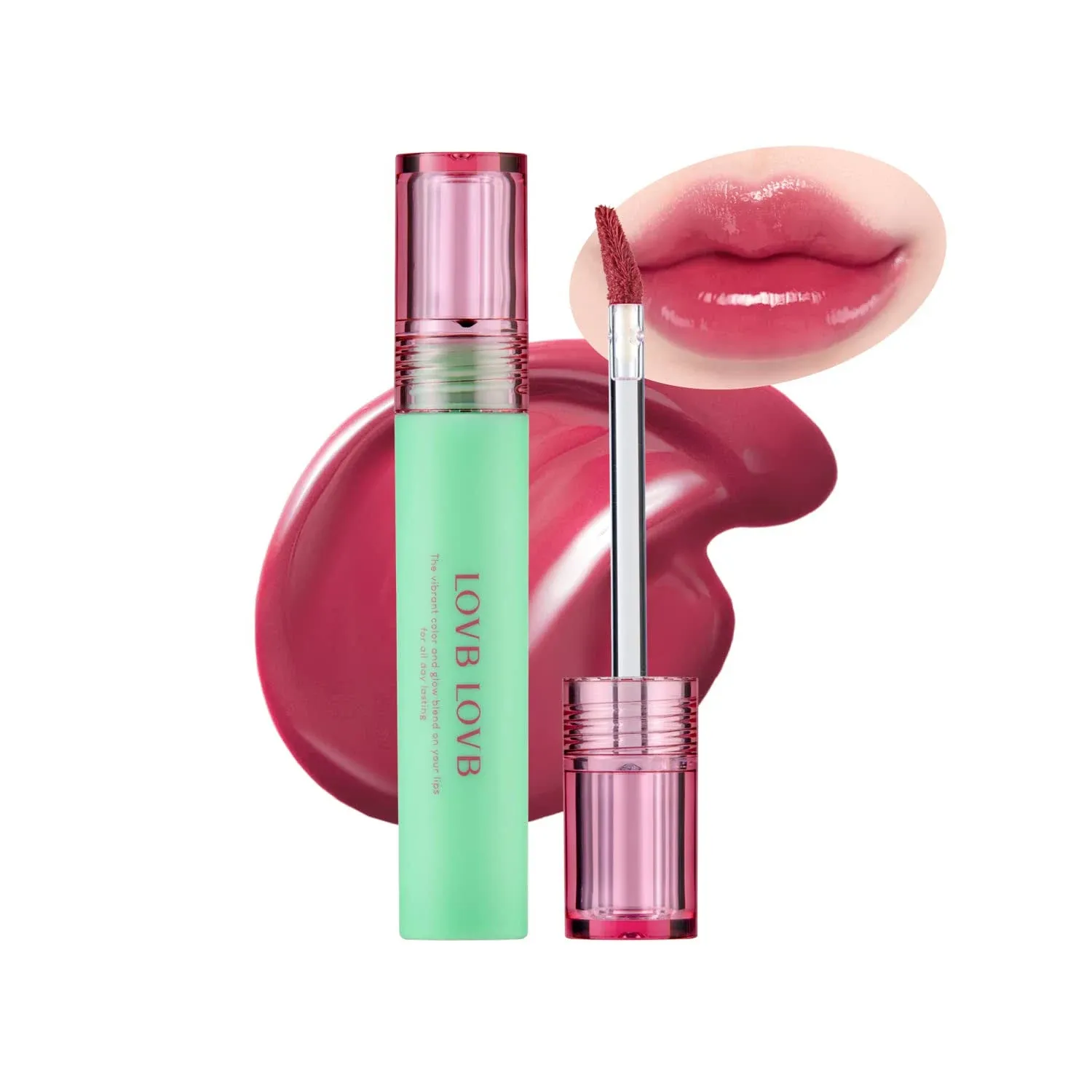 LOVB LOVB Pudding Glow Korean Lip Tint | Long-Lasting Lip Gloss Tint for Glowy ...