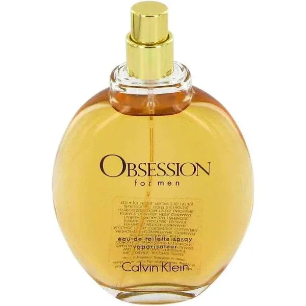 Calvin Klein Obsession for Men Eau de Toilette Tester Spray - 4 oz bottle