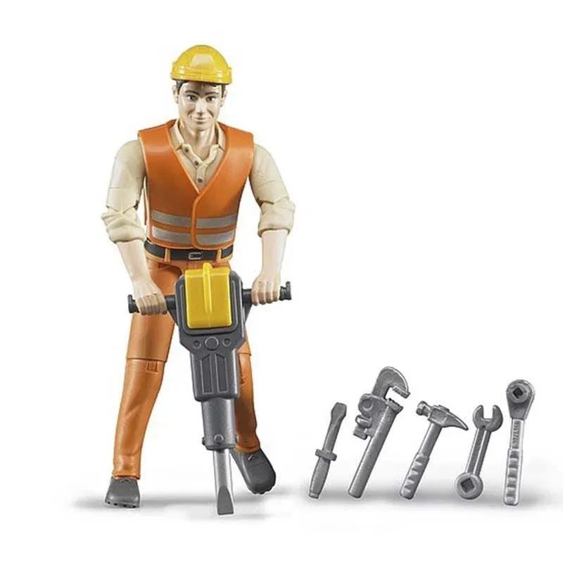 Bruder Toys 60020 Construction Worker with Accessories