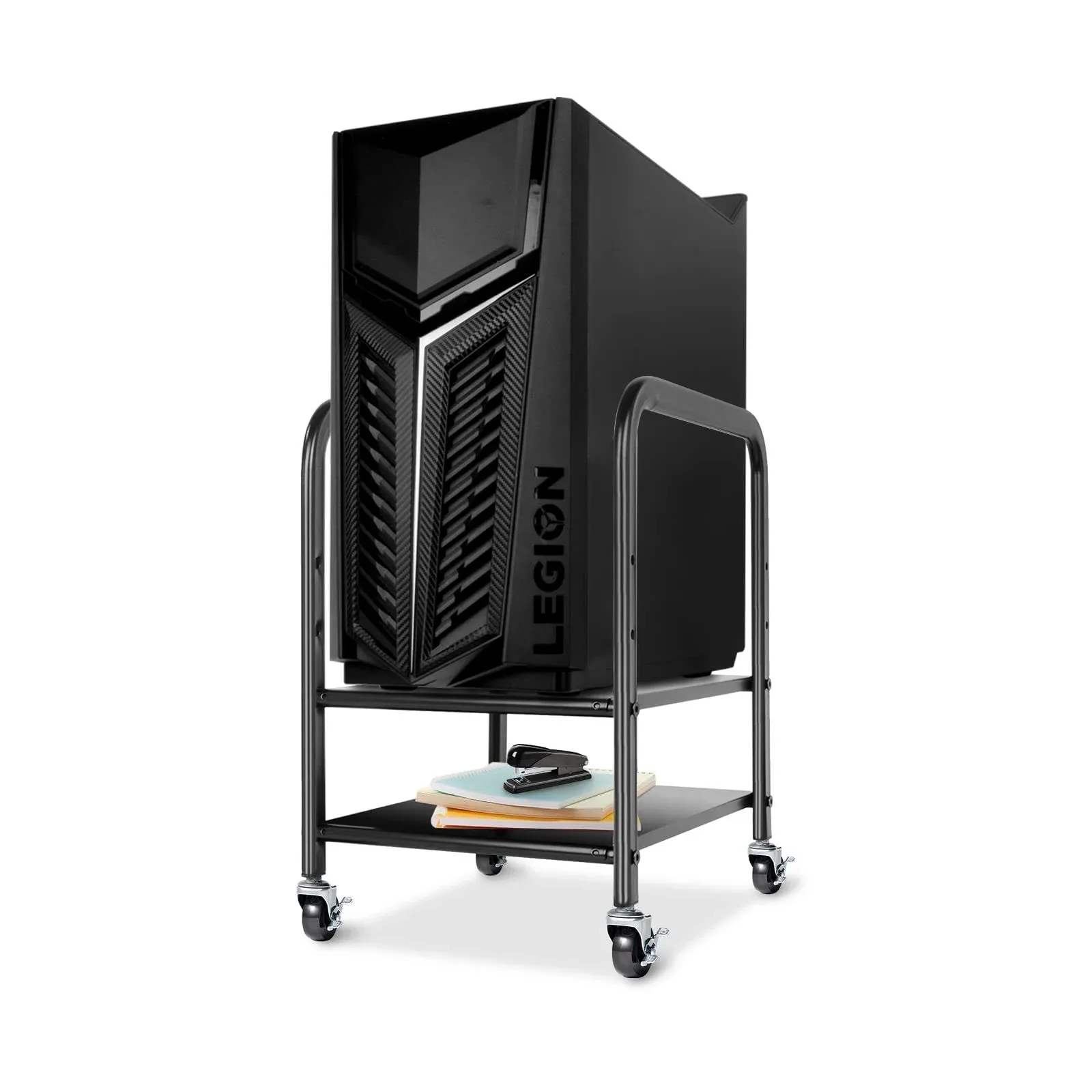 Computer Tower Stand CPU Tower Cart, 360Tronics Adjustable Desktop ATX-Case Cart ...