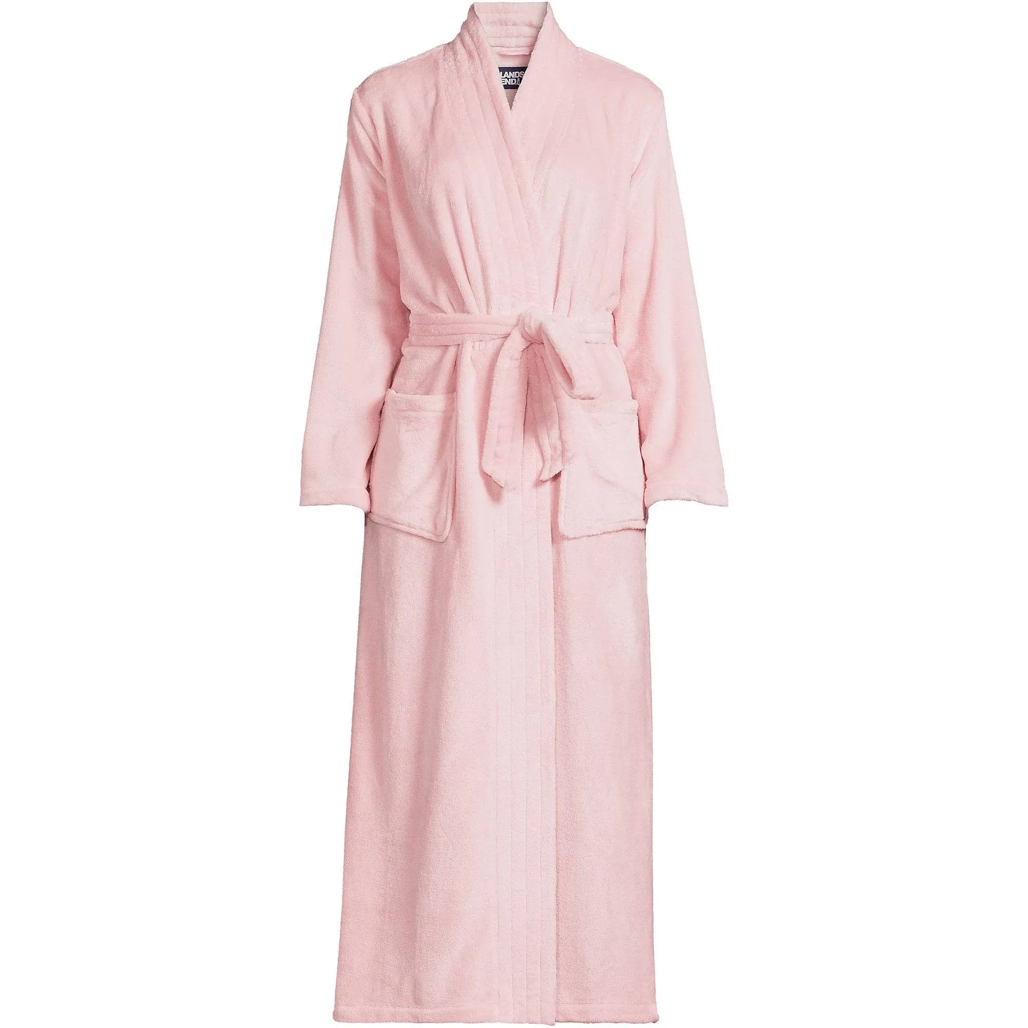 Women's Plus Size Cozy Plush Long Wrap Robe