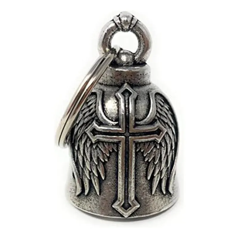 Bravo Bells Cross Wing Motorcycle Biker Ride Bell or Key Chain for Good Luck ...