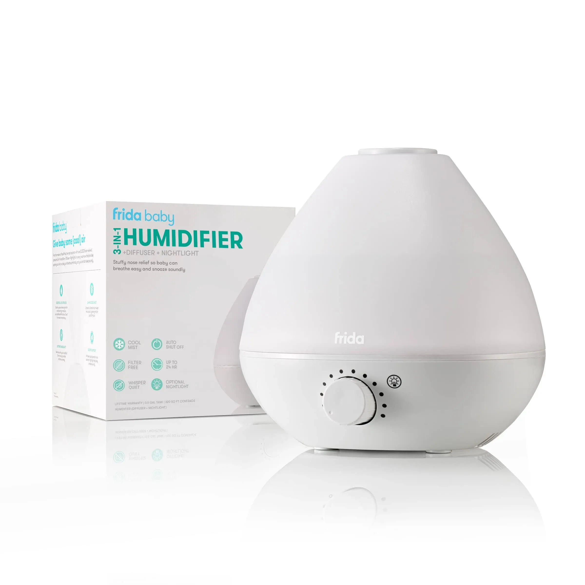 Fridababy BreatheFrida 3-in-1 Humidifier, Diffuser and Nightlight