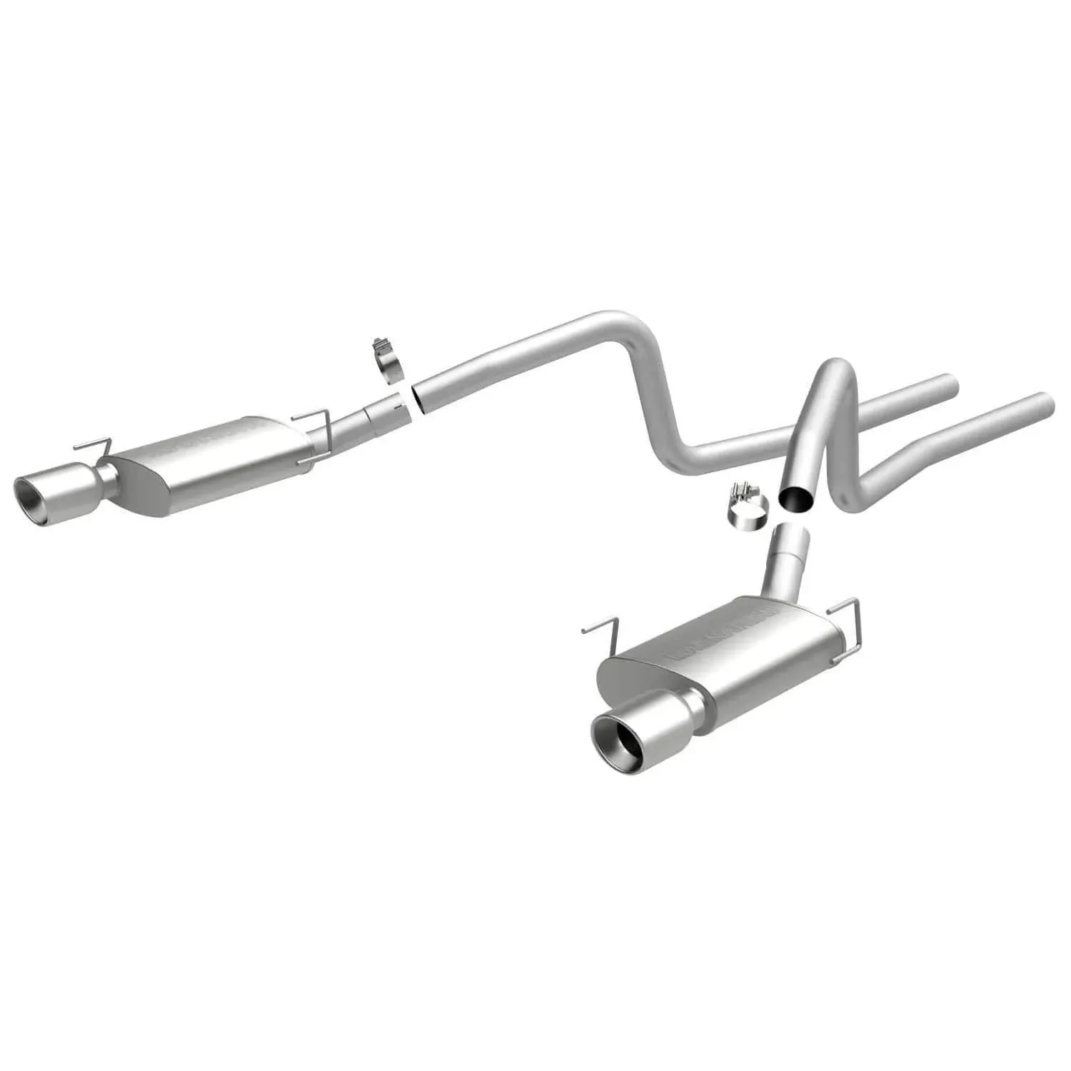 MagnaFlow Exhaust 16570 Street Series Performance Cat-Back Exhaust System Fits select: 2010 FORD MUSTANG