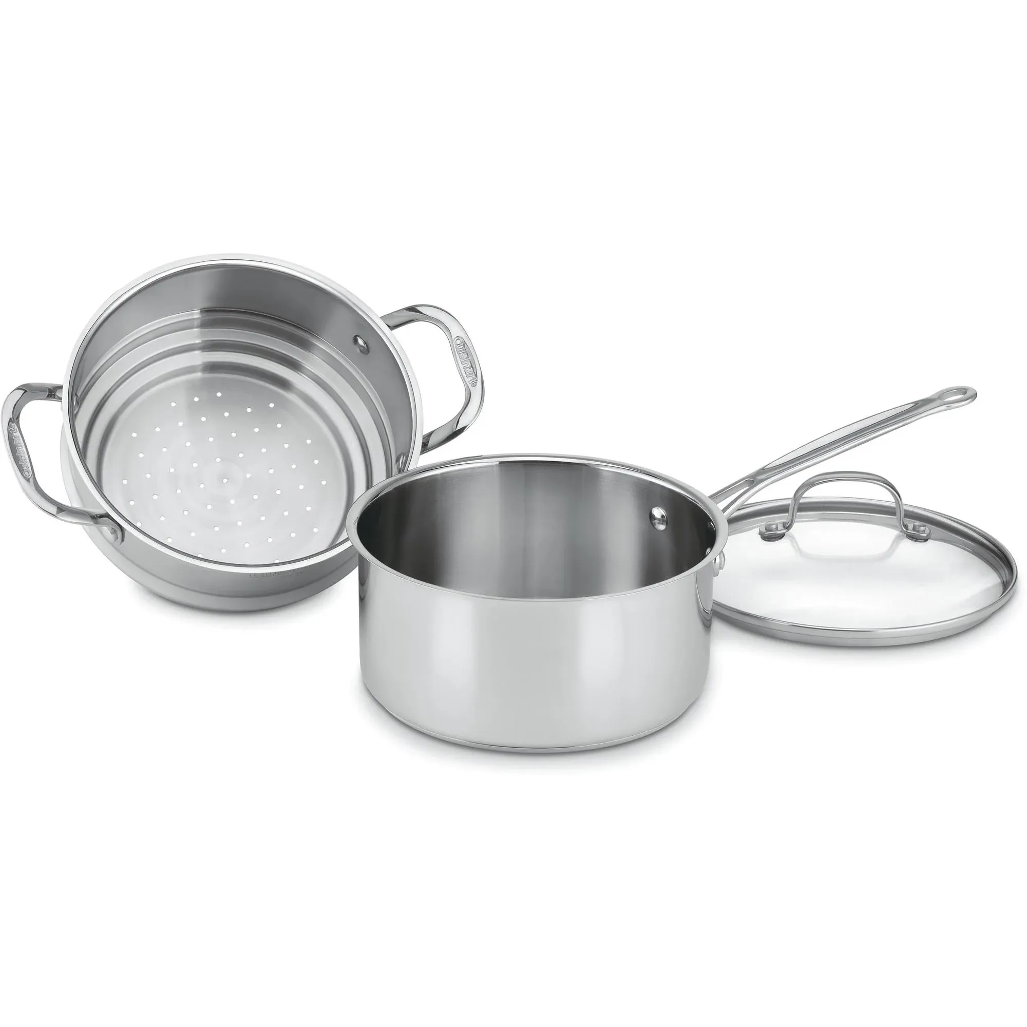 Cuisinart Chef&s Classic Stainless 3-Piece 3-Quart Steamer Set