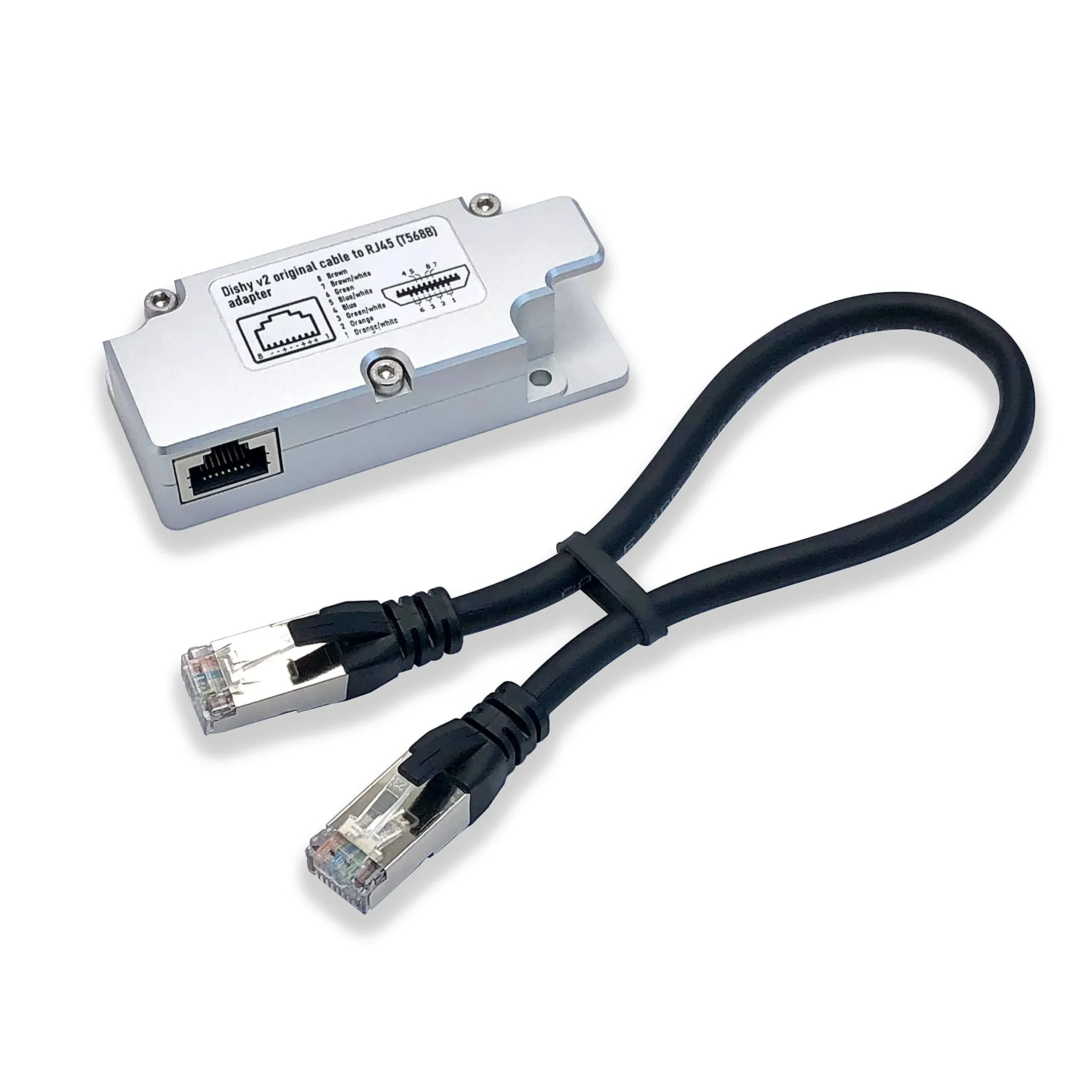 YAOSHENG Rectangular Dishy Cable Adapter to RJ45. Connect Your Dishy V2 to PoE ...