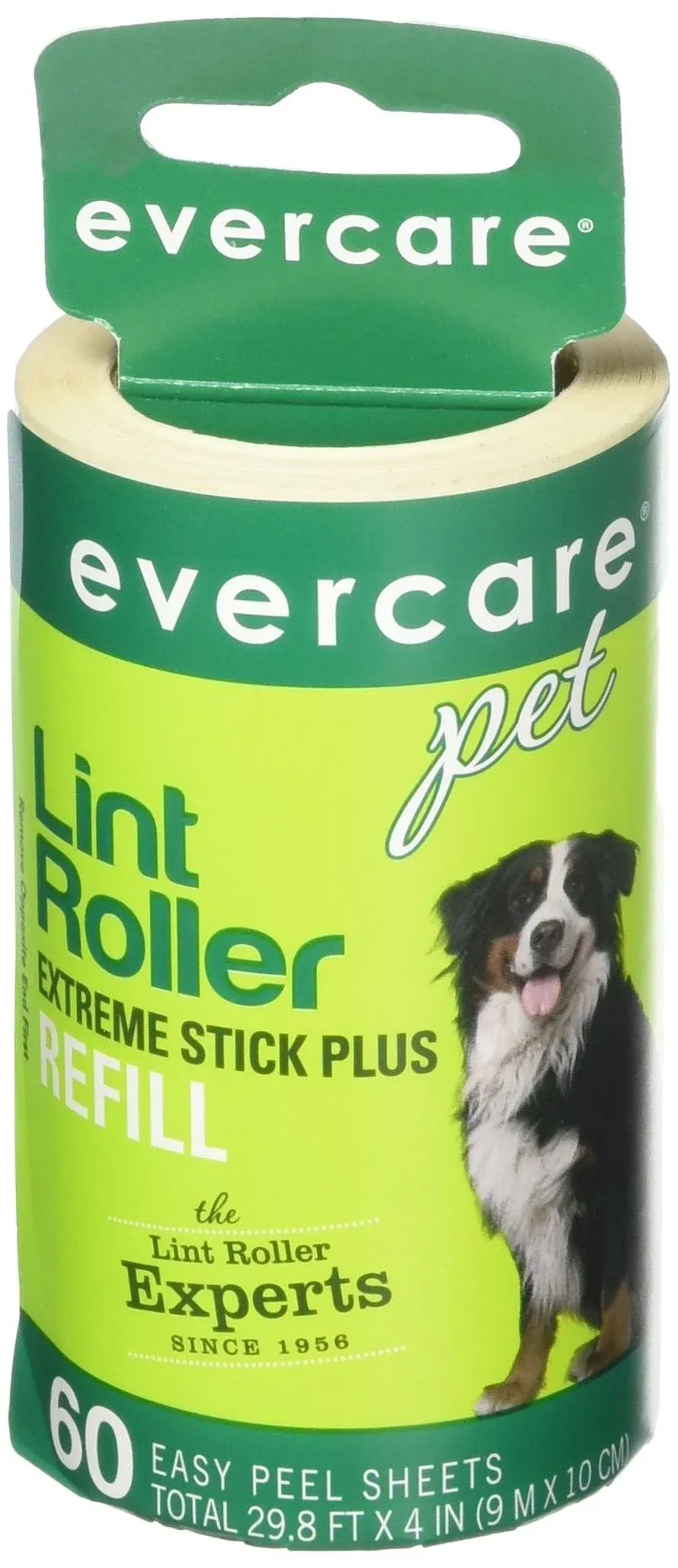 Evercare Pet Lint Roller 60 Layer Refill, 1-Count, Green