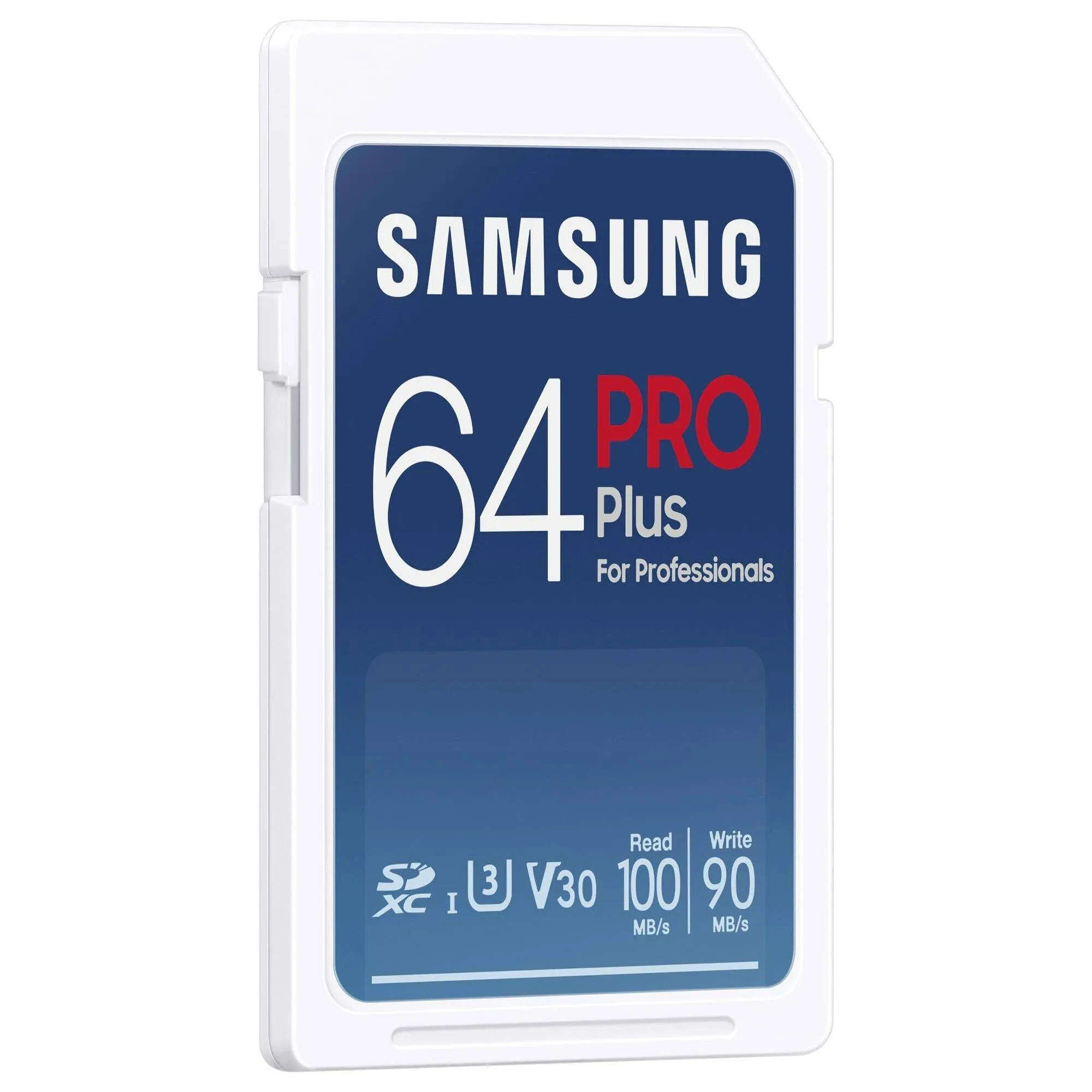 SAMSUNG PRO Plus Full Size 128GB SDXC Memory Card + Reader, Up to 180 MB/s, Full HD & 4K UHD, UHS-I, C10, U3, V30 for DSLR, Mirrorless Cameras, PCs, MB-SD128SB/AM, 2023