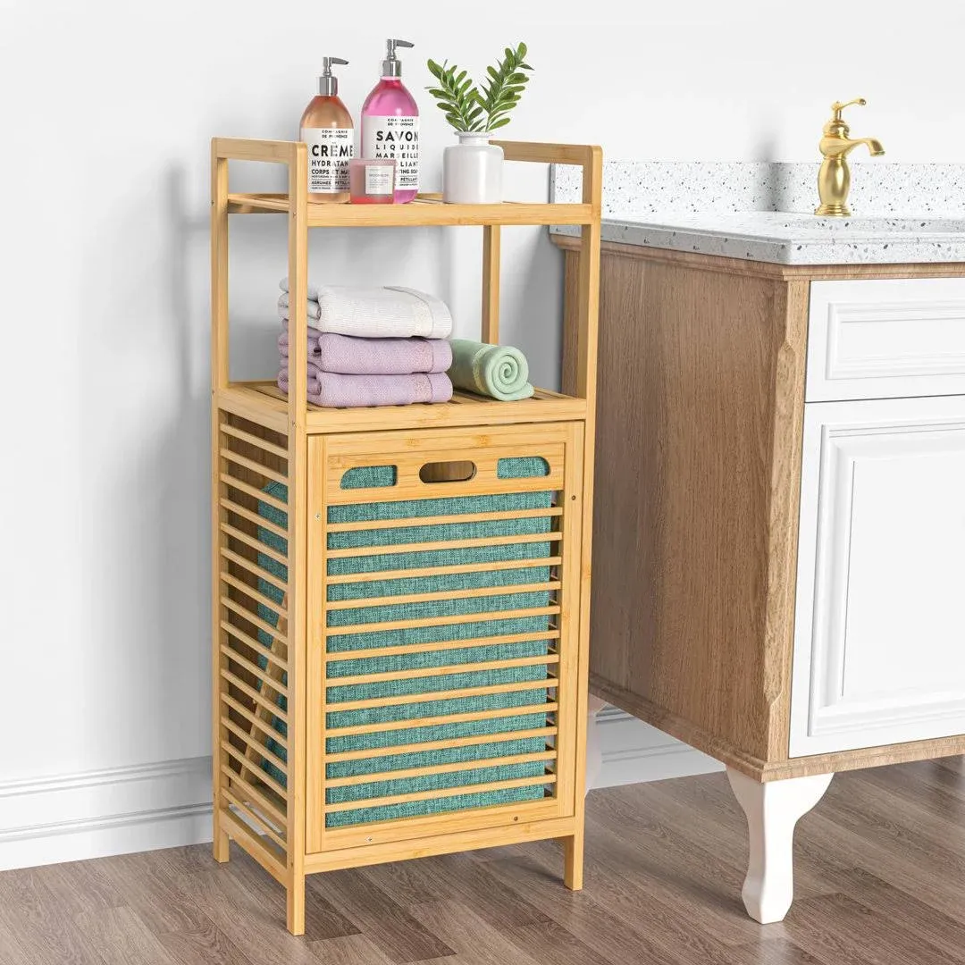 Bamboo Laundry Hamper Kieous Gap