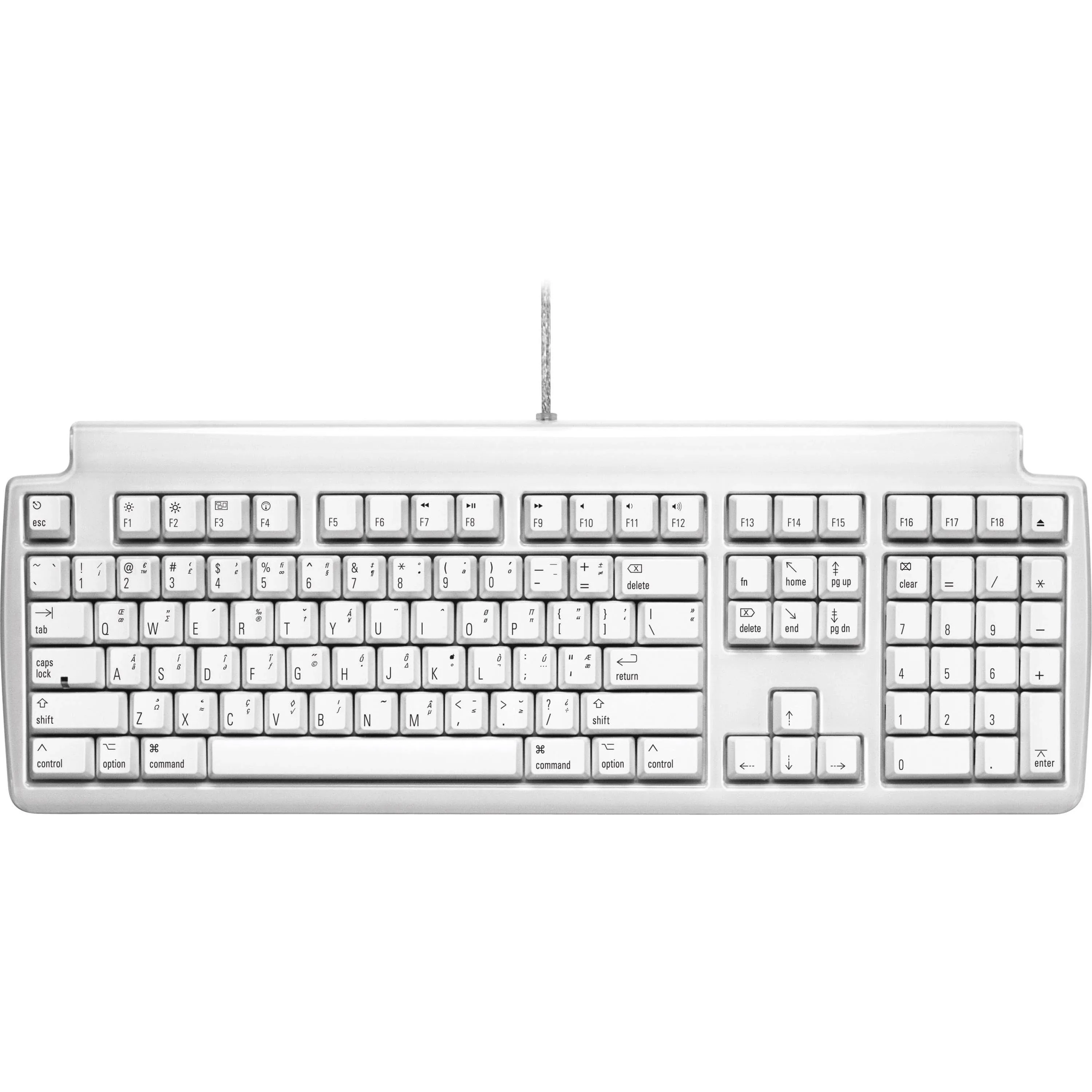 Matias Keyboard Hub Tactile White 3-Port USB 2.0 Pro 4 FK302 for Mac