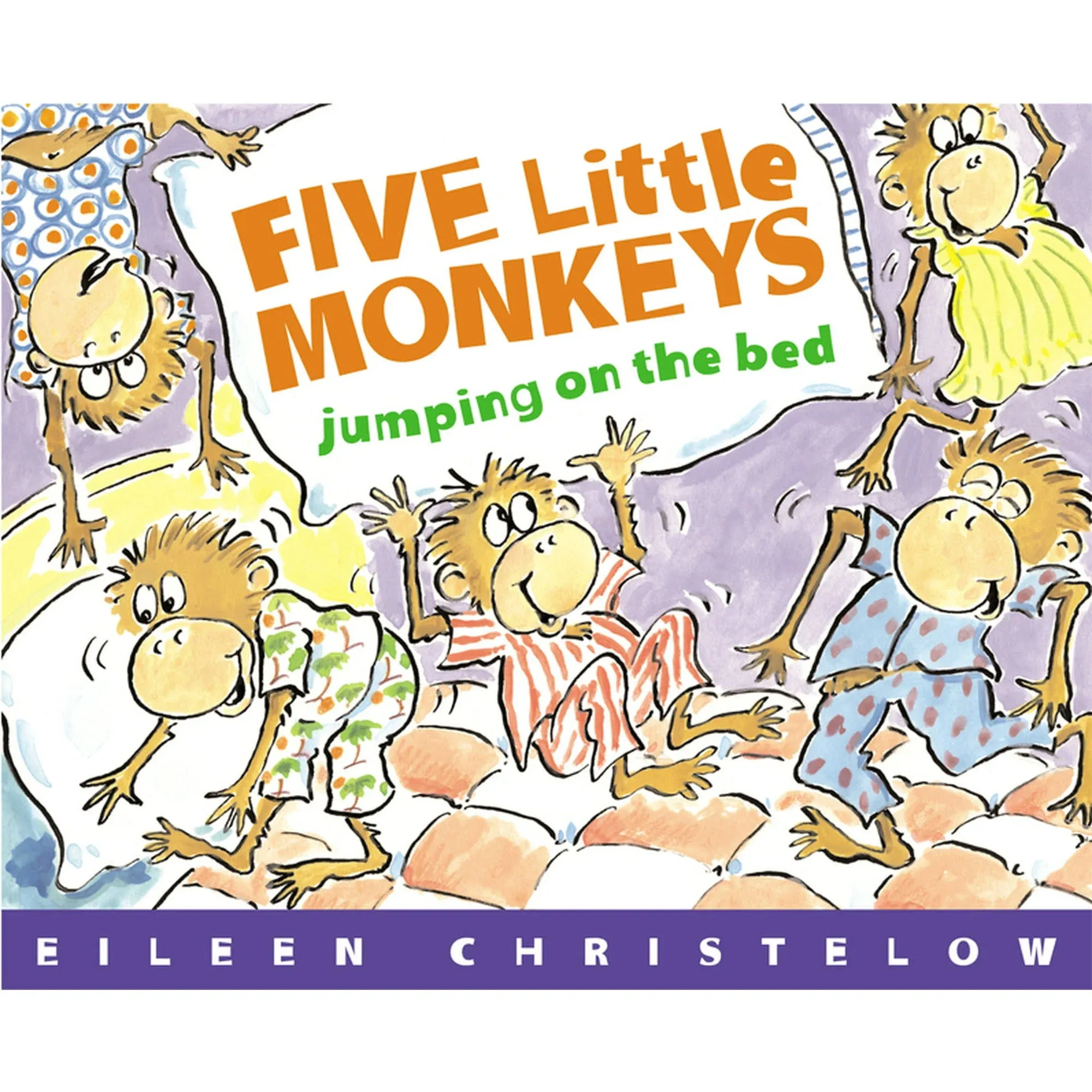 Five Little Monkeys Jumping on the Bed by  Eileen Christelow - Paperback - 3/15/1989 - from Cavalier House Books (SKU: 9780395557013)