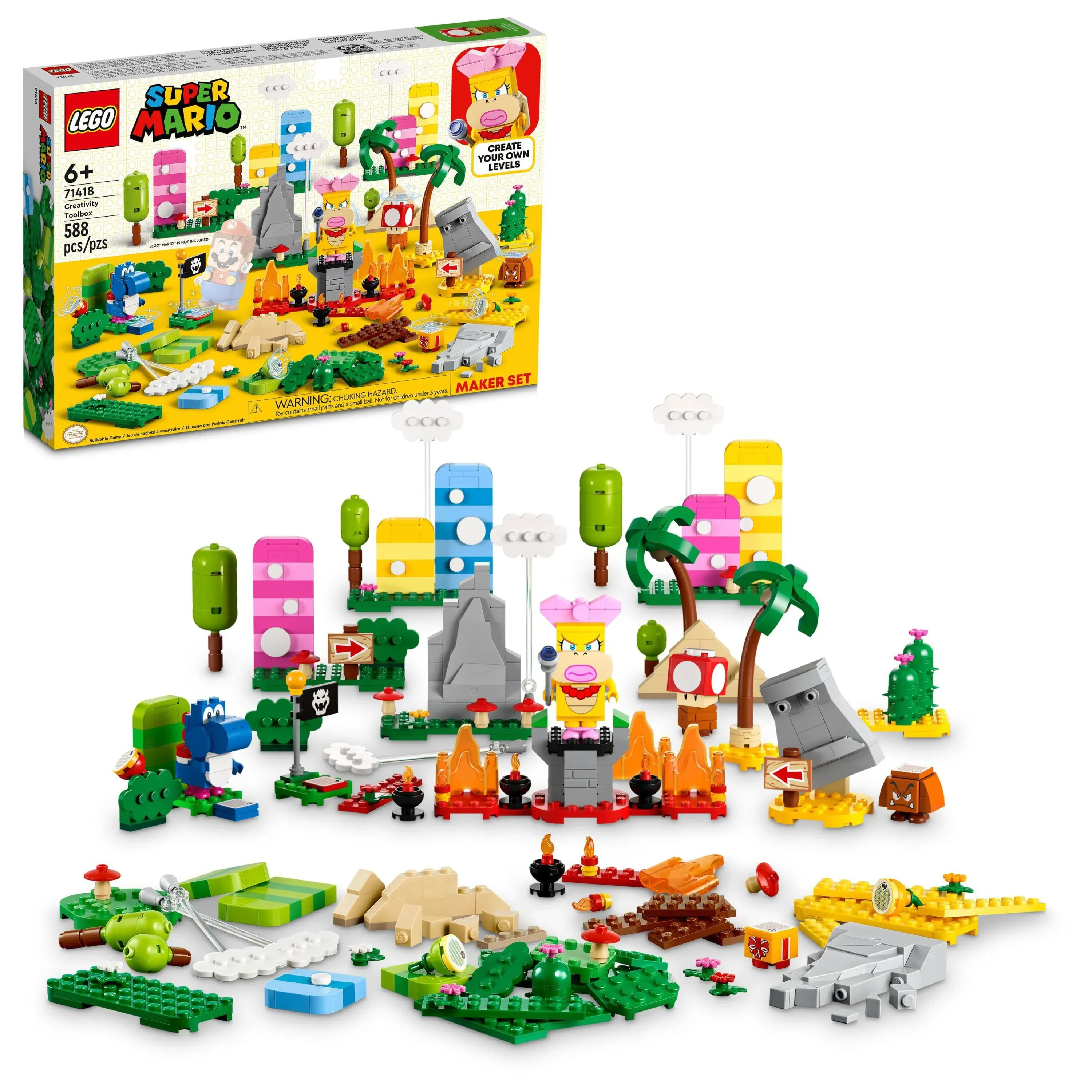 Super Mario Creativity Toolbox Maker Building Toy Set