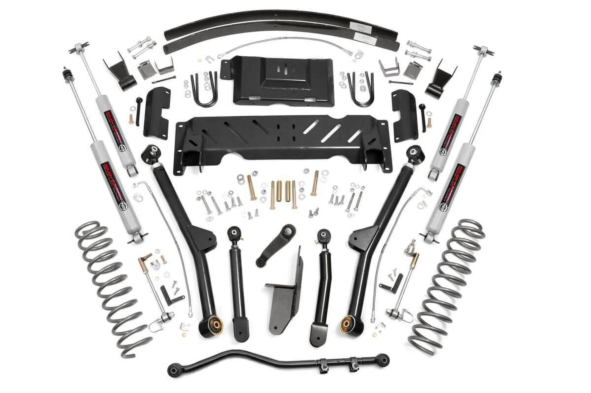 Rough Country 4.5 Inch Long Arm Suspension Lift Kit NP242 without Leaf Springs  Jeep Cherokee XJ 1984-2001