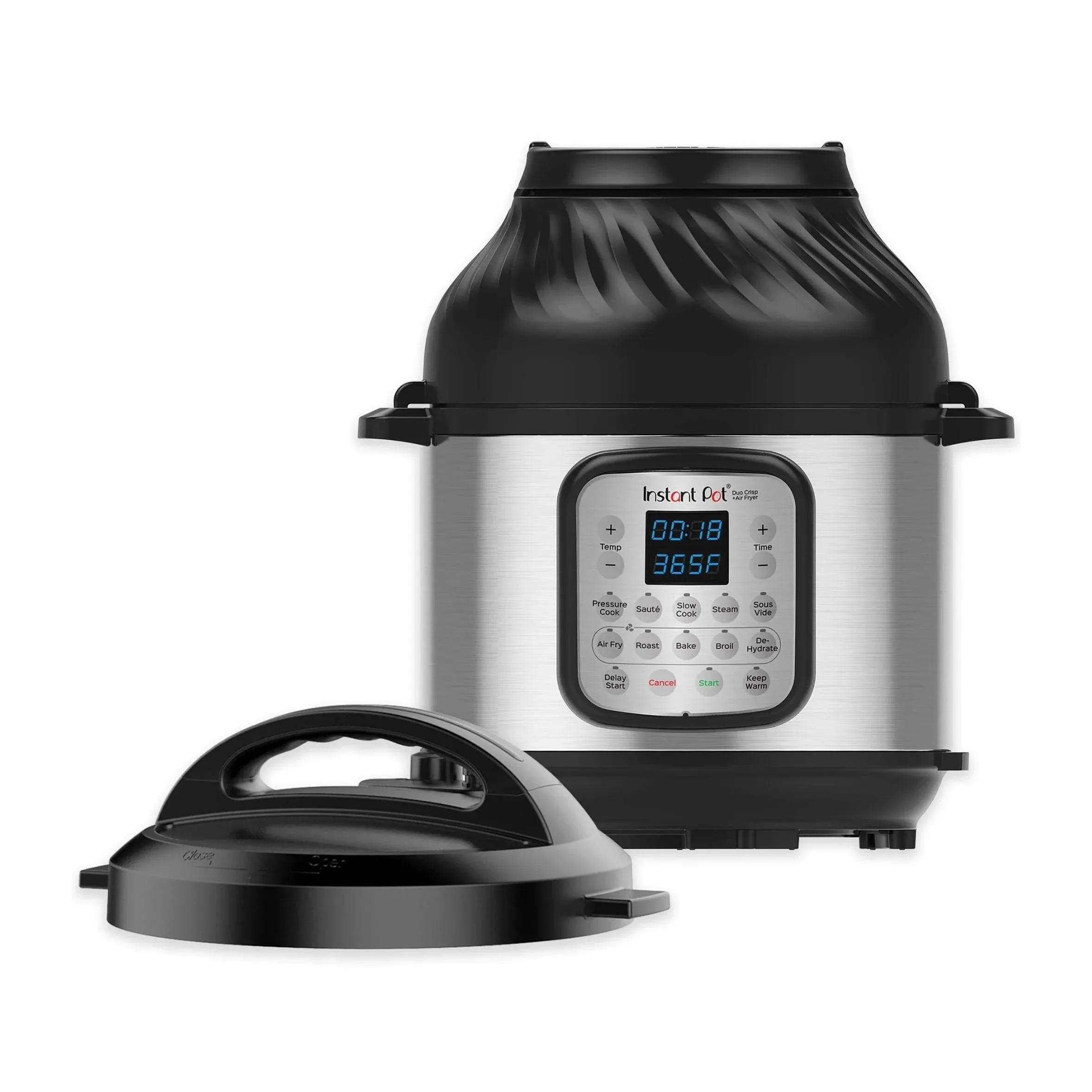 Instant Pot Duo Crisp 6-Quart 11-in-1 Air Fryer and Electric Pressure Cooker Combo with Multicooker Lids