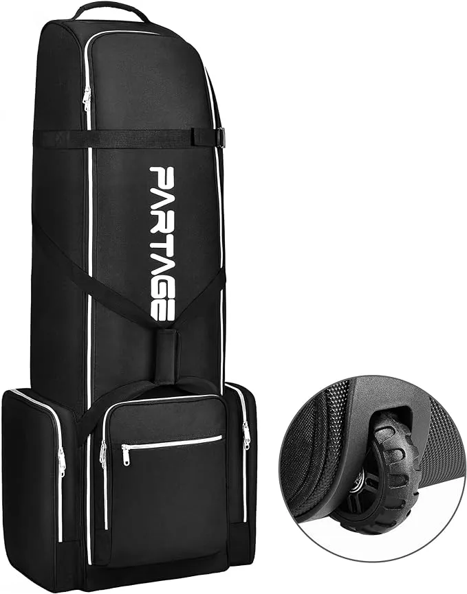 Partage Golf Travel Bag with Wheels,Golf Travel Case for Airlines